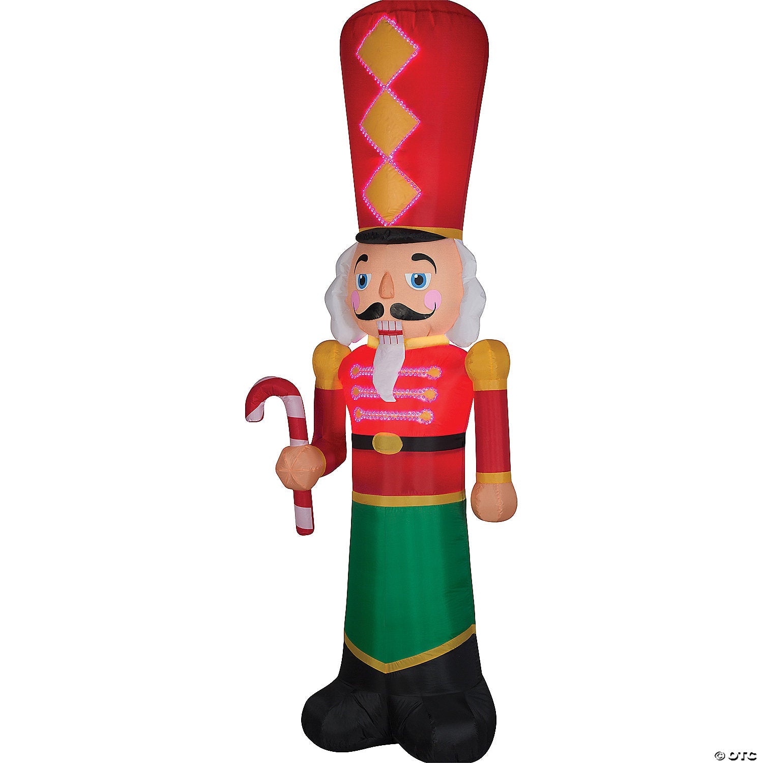 108" Blow Up Inflatable Nutcracker Lightshow Outdoor Yard Decoration - Trend Times Toy Stores