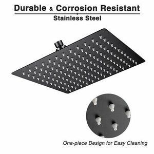 10" Adjustable Bathroom Rain Shower Head Stainless Steel Square Top Spray Home - Trend Times Toy Stores