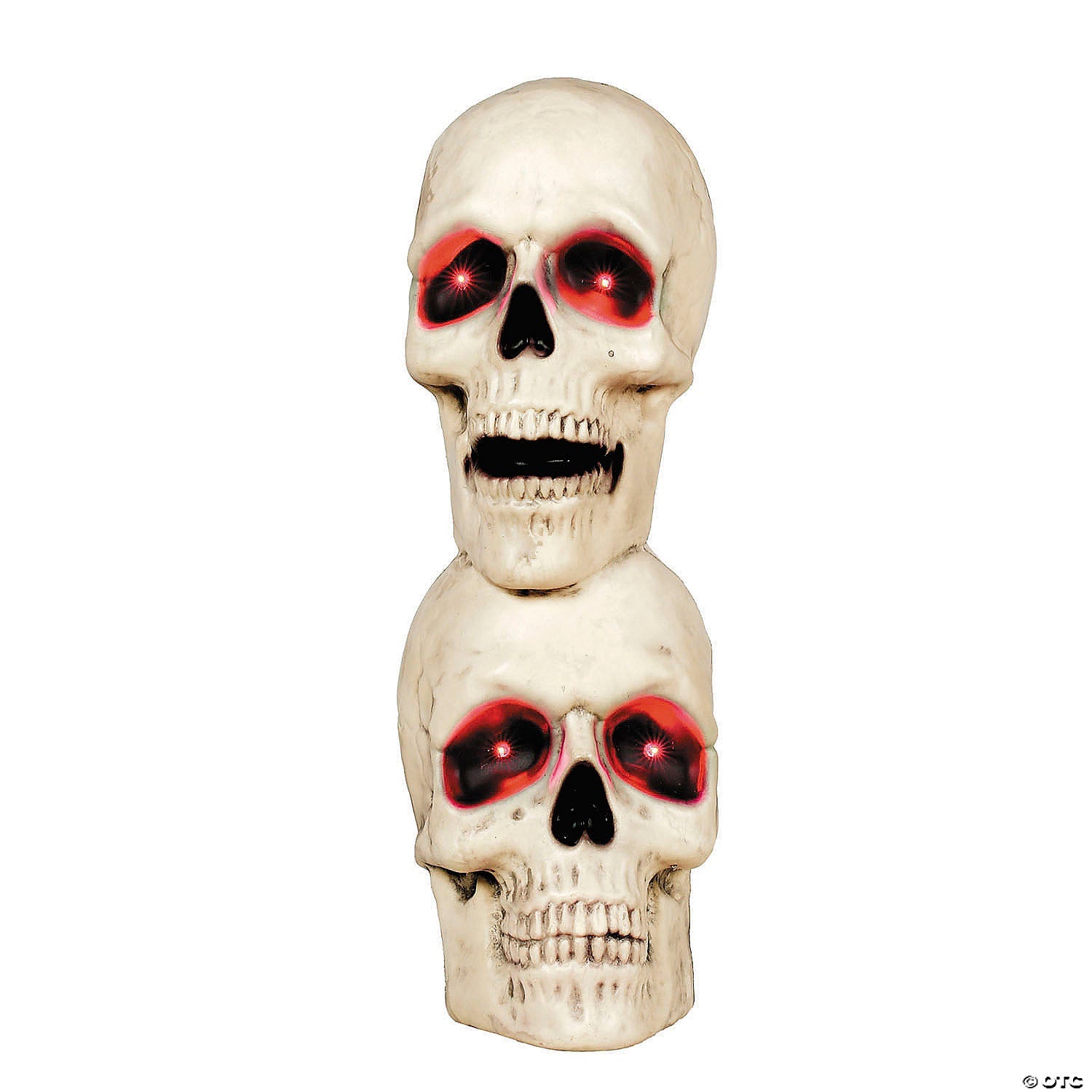 10" Creepy Bones Plastic Human Skull Stack Halloween Decoration - Trend Times Toy Stores