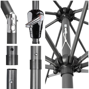 10 Foot Tilt Outdoor Patio Umbrella Furniture Garnet - Trend Times Toy Stores