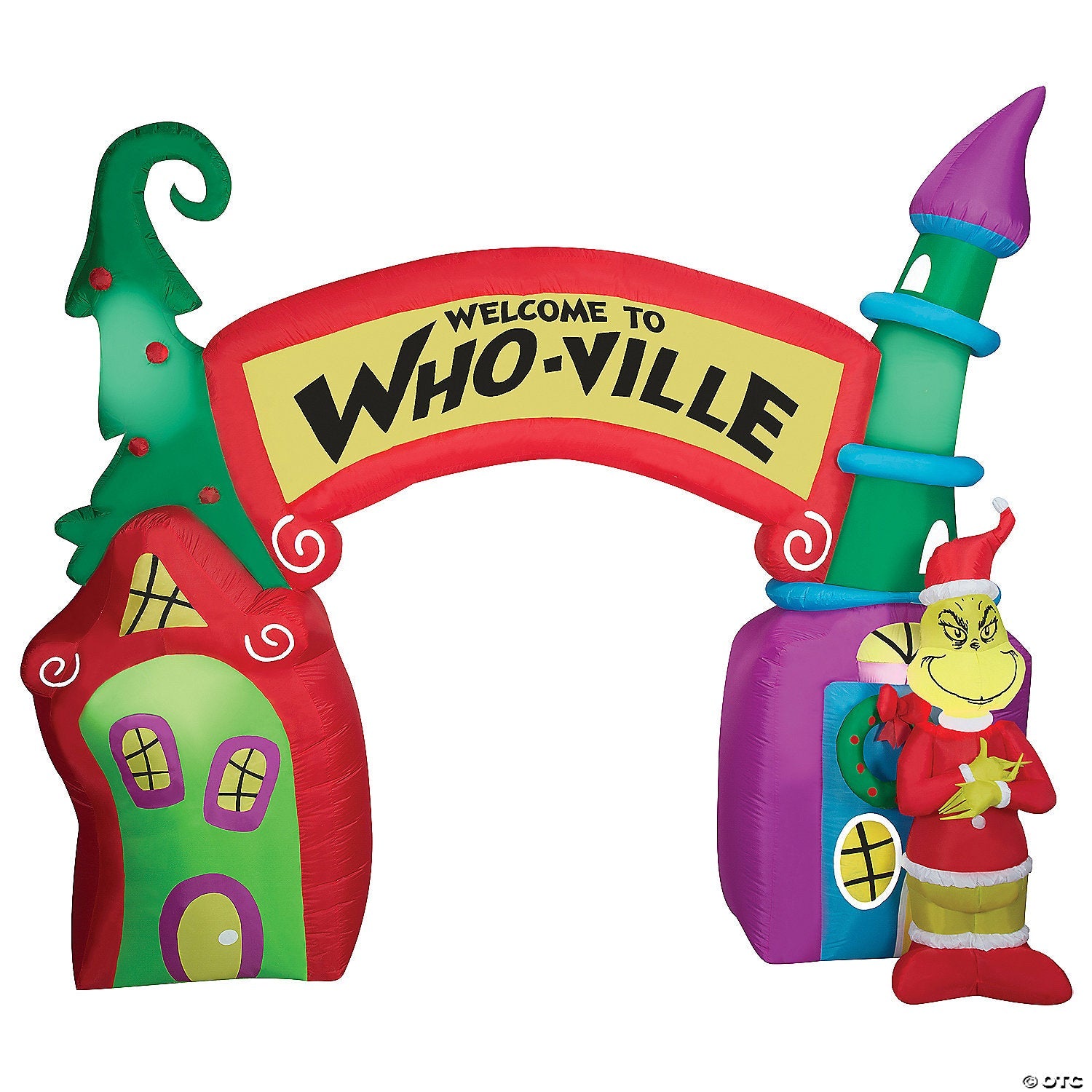 10 Ft. 6" Airblown<sup>®</sup> Blowup Inflatable Grinch Who-Ville Archway Scene with Built-In Lights Christmas Outdoor Yard Decoration - Trend Times Toy Stores