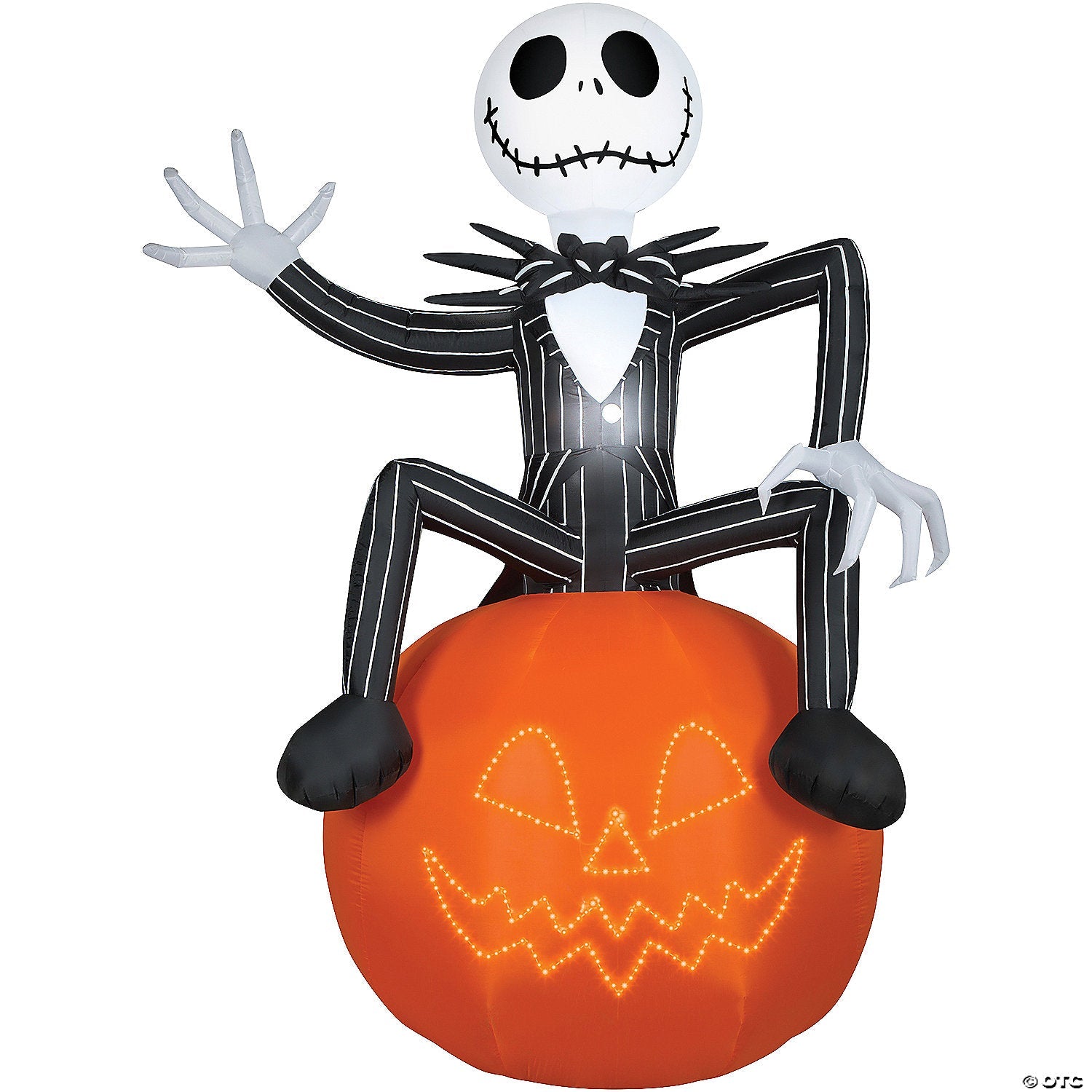 10 Ft. Blow-Up Inflatable Lightshow Nightmare Before Christmas Jack Skellington with Built-In LED Lights Outdoor Yard Decoration - Trend Times Toy Stores