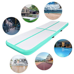 10 Ft Air Mat Track Inflatable Tumbling Mat Gymnastics Training Fitness Green - Trend Times Toy Stores