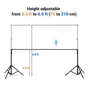 10 Ft Background Backdrop Support Stand & Halloween White Ghost String Light Kit - Trend Times Toy Stores