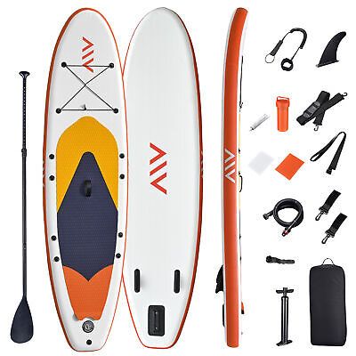 10 Ft Inflatable Stand Up Paddle Board Kit SUP Pump Backpack Surfing Adult Yoga - Trend Times Toy Stores