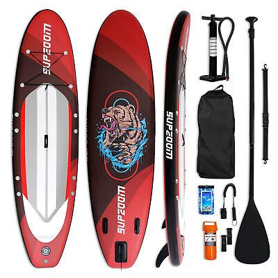 10 Ft Inflatable Stand Up Paddle Board Kit SUP Pump Backpack Surfing Adult Youth - Trend Times Toy Stores