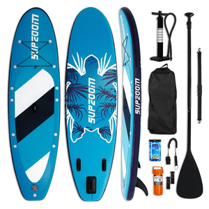 10 Ft Inflatable Stand Up Paddle Board Kit SUP Pump Backpack Surfing Adult Youth Blue - Trend Times Toy Stores