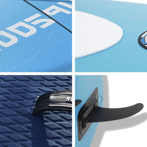 10 Ft Inflatable Stand Up Paddle Board Kit SUP Pump Backpack Surfing Adult Youth Blue - Trend Times Toy Stores