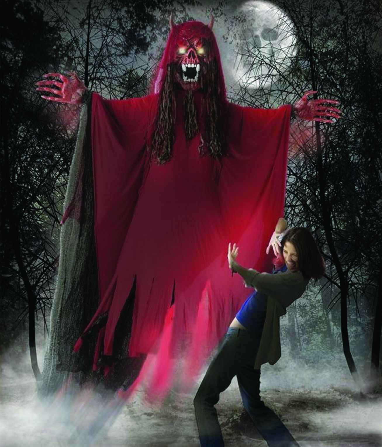10' Hanging Red Fanged Demon Costume - Trend Times Toy Stores