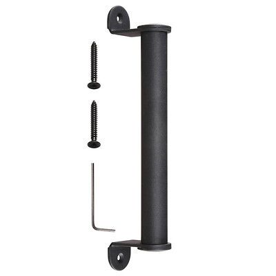 10" Matte Black Sliding Barn Door Cylindrical Handle Cast Iron Pull Gate Cabinet - Trend Times Toy Stores