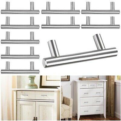 10 PCS 4" T Bar Kitchen Cabinet Door Handles Drawer Pulls Knobs Stainless Steel - Trend Times Toy Stores
