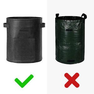 10 Pack LAGarden 10 Gallon Potato Planting Bag Observation Harvest Window Yard - Trend Times Toy Stores