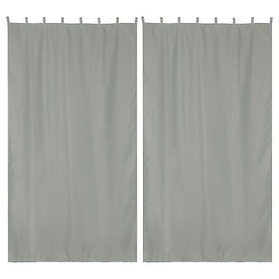 10 Pcs 54"x120" Outdoor Curtain Drape Tab Top UV30+ Patio Pergola Backyard - Trend Times Toy Stores