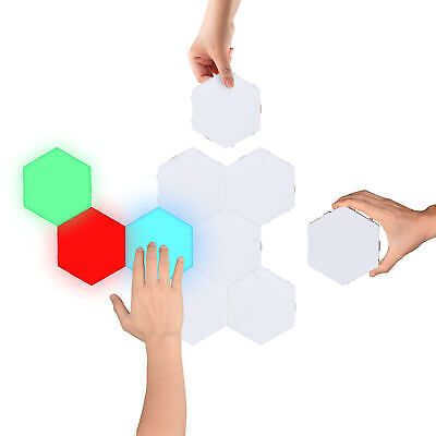 10 Pcs LED Sensitive Hexagon Light Magnetic Quantum Modular Lamp DIY Home Dcor - Trend Times Toy Stores