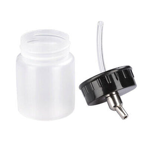 10 Pcs Plastic Airbrush Bottles Dual Action Jars Lid Siphon Feed Paint Cup 22 cc - Trend Times Toy Stores