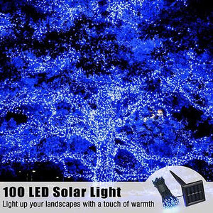 10 Pcs Solar String Lights 36 FT Waterproof Blue Solar Xmas Light Outdoor Tree - Trend Times Toy Stores