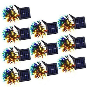 10 Pcs Solar String Lights 36 FT Waterproof RYBG Solar Xmas Light Outdoor Tree - Trend Times Toy Stores