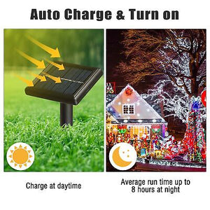 10 Pcs Solar String Lights 36 FT Waterproof White Solar Xmas Light Outdoor Tree - Trend Times Toy Stores