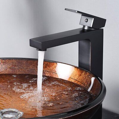 10" Sink Faucet Vanity Basin Square Mixer Tap Single Handle Oil-Rubbed Bathroom - Trend Times Toy Stores