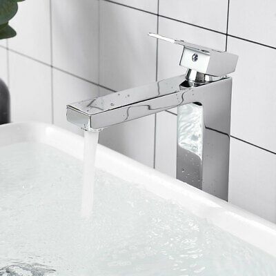 10" Sink Faucet Vanity Basin Square Mixer Tap Single Handle Polished Bathroom - Trend Times Toy Stores