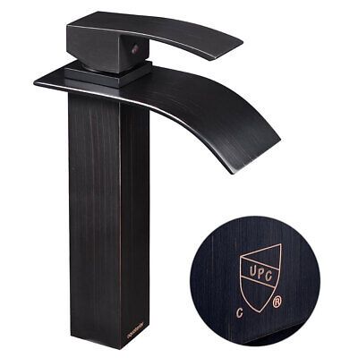 10" Sink Faucet Waterfall Bath Basin Mixer Tap Single Handle Oil-Rubbed Bathroom - Trend Times Toy Stores