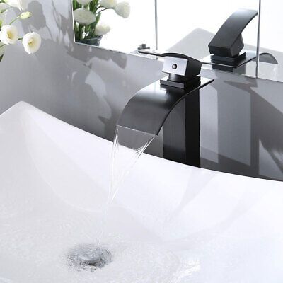 10" Sink Faucet Waterfall Bath Basin Mixer Tap Single Handle Oil-Rubbed Bathroom - Trend Times Toy Stores