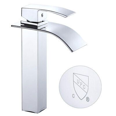 10" Sink Faucet Waterfall Bath Basin Mixer Tap Single Handle Polished Bathroom - Trend Times Toy Stores