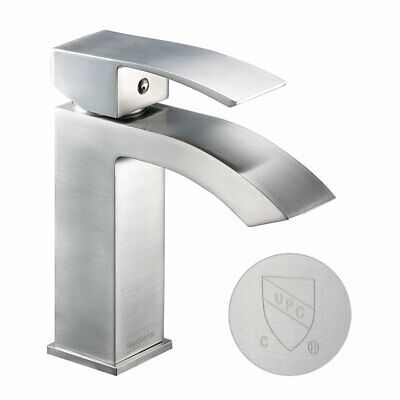 10" Sink Faucet Waterfall Bathroom Bath Basin Mixer Tap Single Handle Brushed - Trend Times Toy Stores