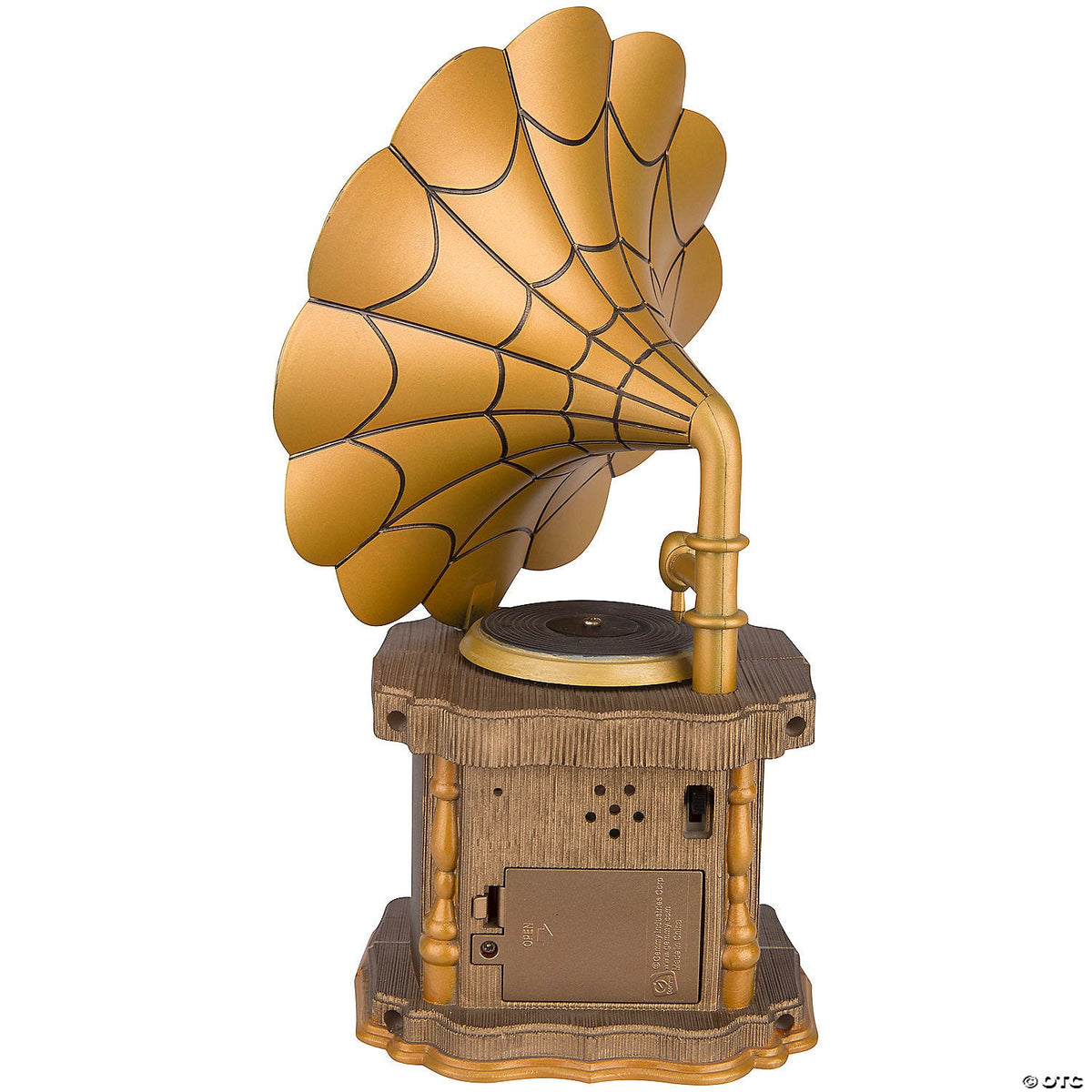 10" Spinning Gramophone Animated Tabletop Halloween Prop - Trend Times Toy Stores