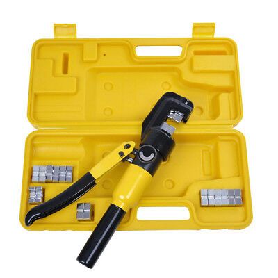 10 Ton Hydraulic Wire Crimper Battery Cable Lug Terminal Crimping Tool w/ 9 Dies - Trend Times Toy Stores