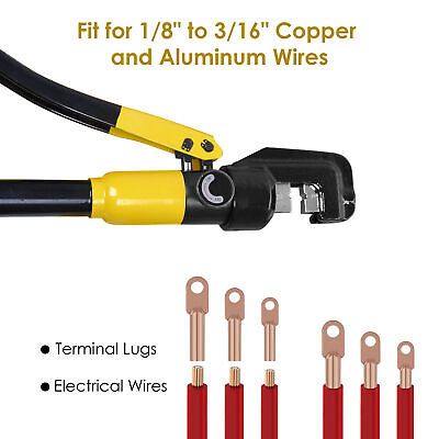 10 Ton Hydraulic Wire Crimper Battery Cable Lug Terminal Crimping Tool w/ 9 Dies - Trend Times Toy Stores