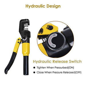 10 Ton Hydraulic Wire Crimper Battery Cable Lug Terminal Crimping Tool w/ 9 Dies - Trend Times Toy Stores