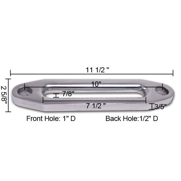 10" Universal Hawse Fairlead for Synthetic Winch Rope - Trend Times Toy Stores