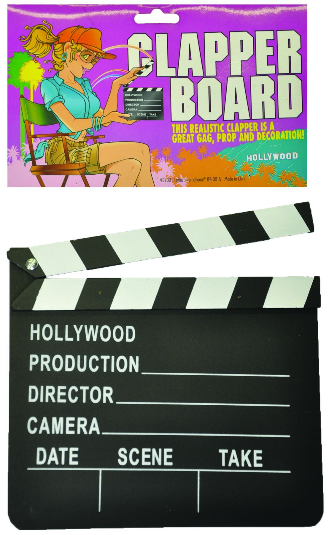 10" X 11" Clacker Hollywood Movie Costume - Trend Times Toy Stores
