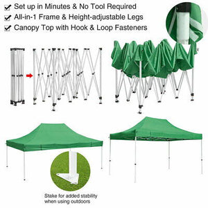 10'x15' Outdoor POP UP Canopy Party Wedding Tent Gazebo Heavy Duty Waterproof - Trend Times Toy Stores