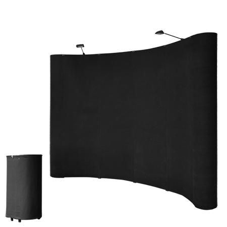 10'x8' Portable Trade Show Display Booth Pop Up Black w/ Case - Trend Times Toy Stores