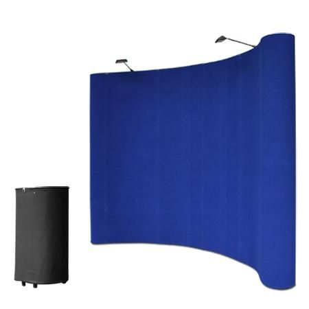 10'x8' Portable Trade Show Display Booth Pop Up Blue w/ Case - Trend Times Toy Stores