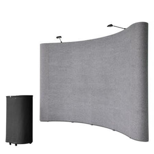 10'x8' Portable Trade Show Display Booth Pop Up Grey w/ Case - Trend Times Toy Stores