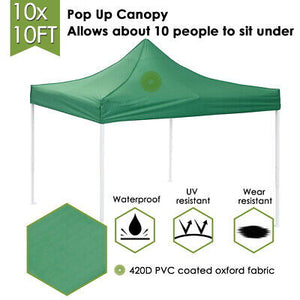 10x10' Commercial EZ Pop Up Canopy Tent Outdoor Bussiness Fair Instant Shelter - Trend Times Toy Stores