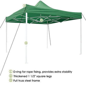 10x10' Commercial EZ Pop Up Canopy Tent Outdoor Bussiness Fair Instant Shelter - Trend Times Toy Stores