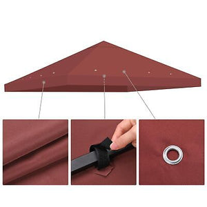 10x10 Ft 1-Tier Gazebo Top Replacement UV Block Outdoor Canopy Cover Garden Deck - Trend Times Toy Stores