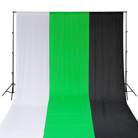 10x13 ft Photo Background Stand & White Black Green Backdrop - Trend Times Toy Stores