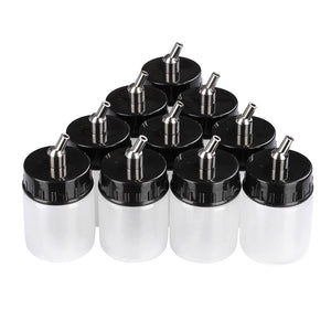 10x Plastic Airbrush Bottle Siphon Feed Paint Cup Single Dual Action 22 80cc Opt 22cc For Dual Action - Trend Times Toy Stores