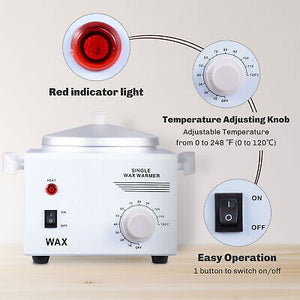 110W Single Aluminum Pot Wax Heater Warmer Machine Home Salon Spa Hot Paraffin - Trend Times Toy Stores