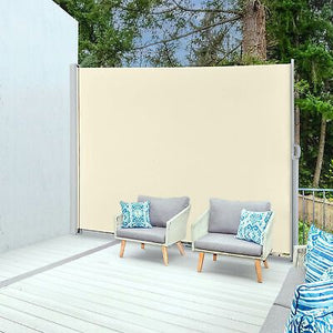 119x71 In Outdoor Retractable Side Awning Folding Privacy Screen Divider Garden - Trend Times Toy Stores