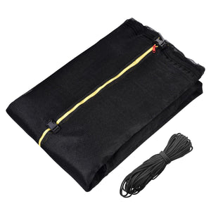12/13/14/15ft Trampoline Enclosure Net Replacement Safety Netting For 6/8 Pole 15' w/8 Pole & Black, 15' w/8 Pole - Trend Times Toy Stores