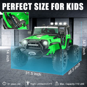 12/24V Large Electric Ride-On Truck and Motorcycle for Kids Trend Times 29