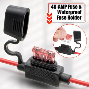 12 AWG 40A Battery Wire Harness Connector Compatible with 12V Peg Perego Cars Trend Times 1