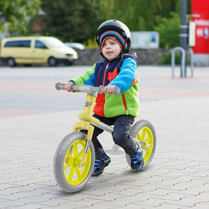 12 Inch Green Balance Bike with Adjustable Seat and Rotatable Handlebar Trend Times 2