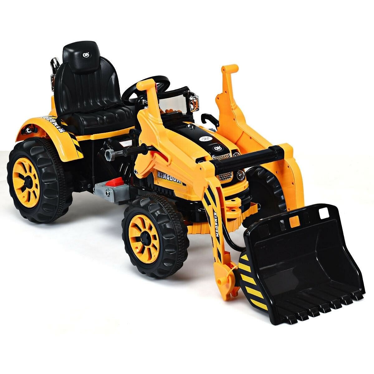 12V Battery Powered Yellow Kids Ride-On Dumper Truck Trend Times 1